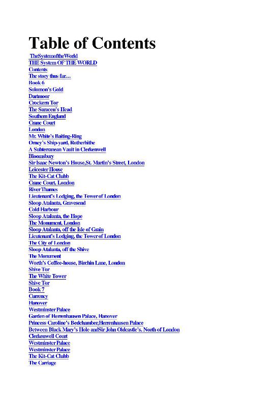 The System of the World