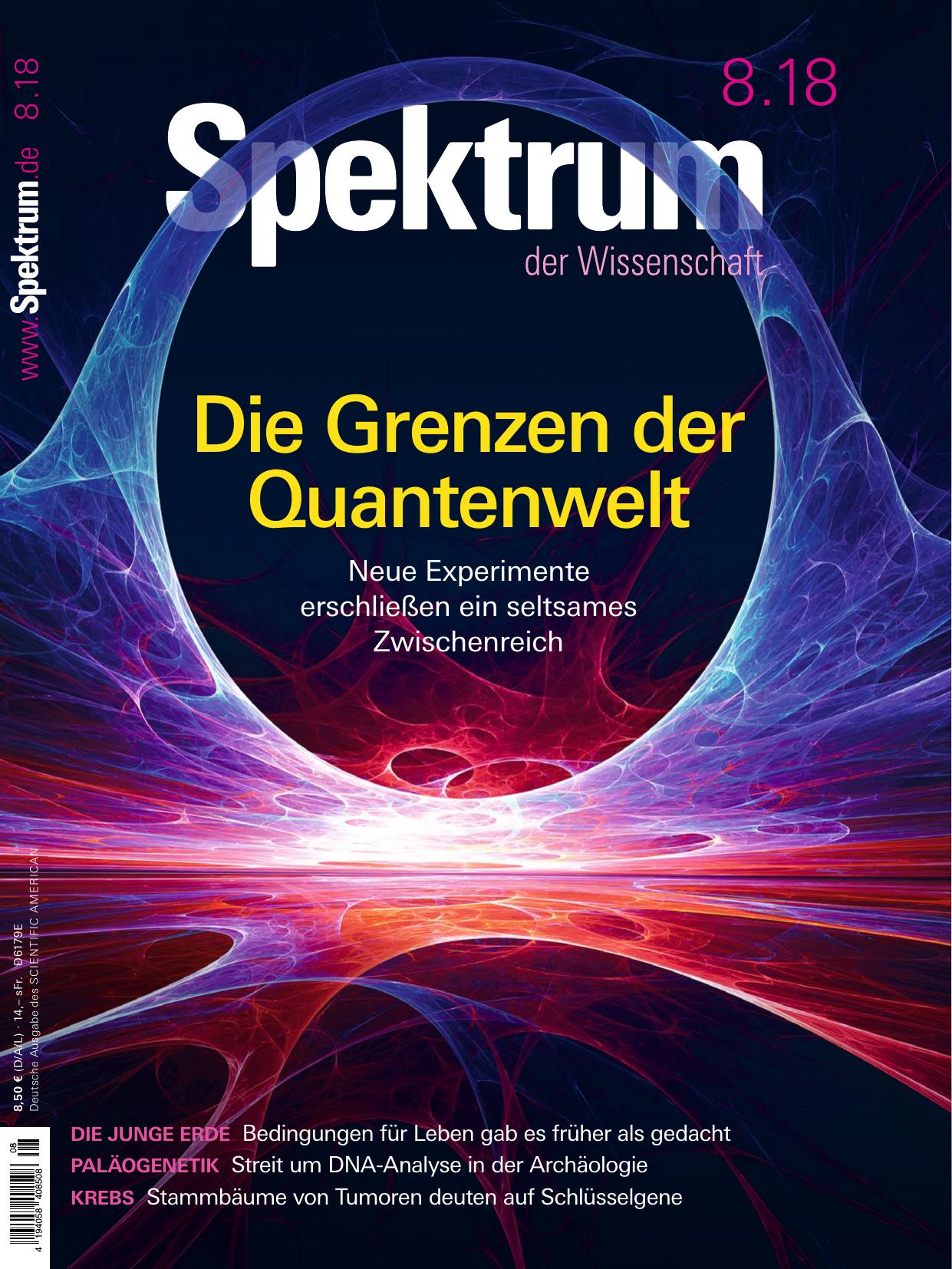 Spektrum der Wissenschaft Magazin August No 08 2018