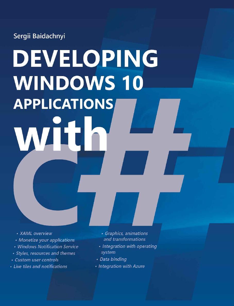 Developing Windows 10 Applications with C#